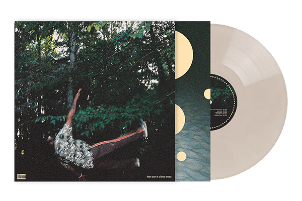 signed ‘fish don’t climb trees’ vinyl | cream label